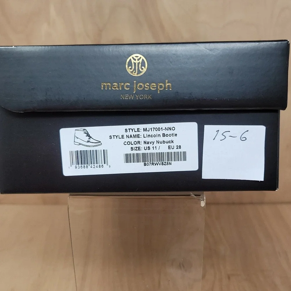 Marc Joseph New York Kids Ankle Boots Size 11 Lincoln Navy Casual Nubuck